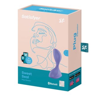 Korek analny gładki wibrujący silikonowa zatyczka Satisfyer