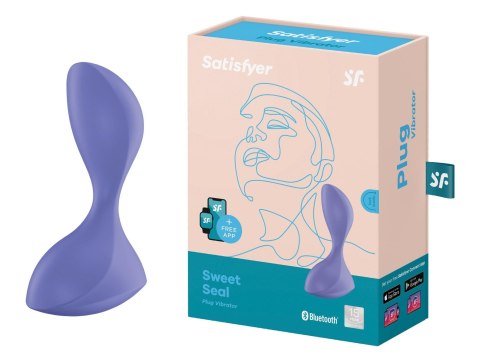 Korek analny gładki wibrujący silikonowa zatyczka Satisfyer