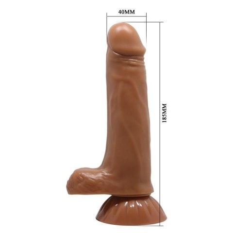 Miękkie realistyczne dildo z wibracjami 18,5 cm BAILE