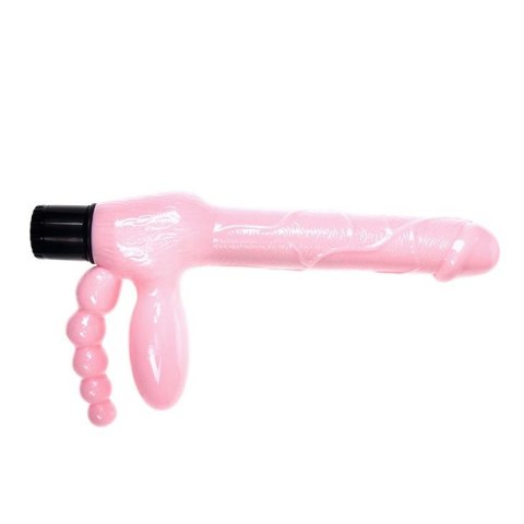 Podwójne dildo z wibracjami stymulacja anusa 25 cm BAILE