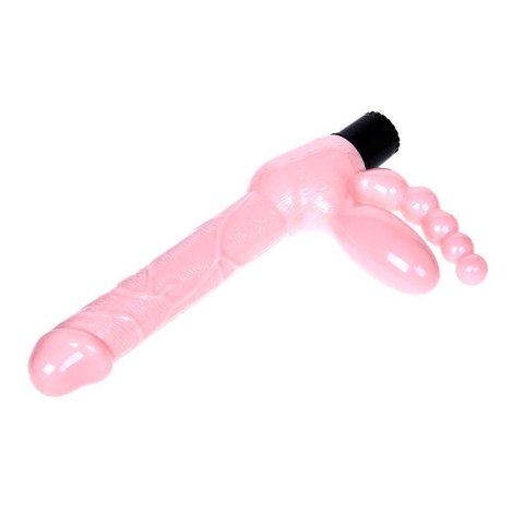 Podwójne dildo z wibracjami stymulacja anusa 25 cm BAILE