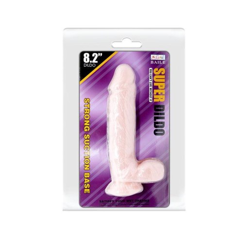 Realistyczne żylaste dildo z przyssawką 21 cm BAILE