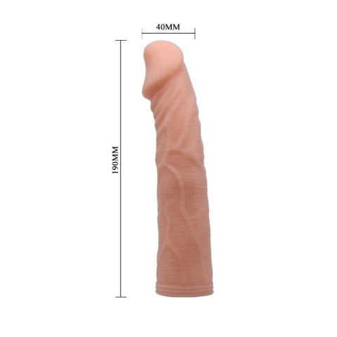 Strap-on elastyczne dildo realistyczny penis 19 cm BAILE