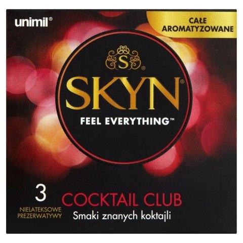 Prezerwatywy smakowe nawilżane Skyn Cocktail Club 3szt