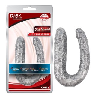 Dildo podwójne analne waginalne realistyczne 17cm DarkMuscle