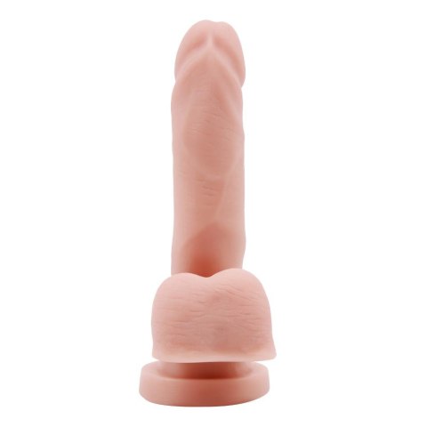 Dildo wyginane realistyczne jądra przyssawka 15cm T-skin Real