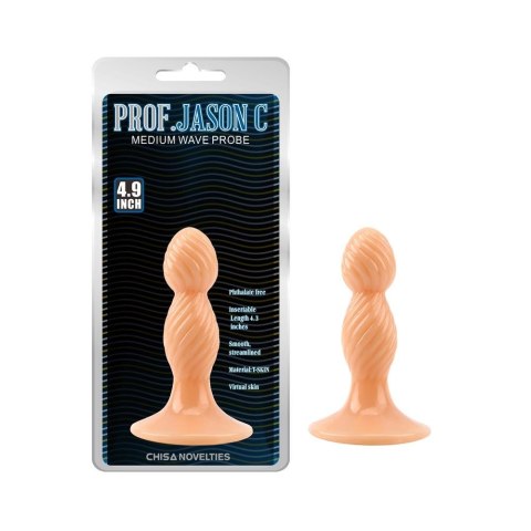 Korek analny sex zatyczka plug do pupy unisex 12cm Prof.Jason C