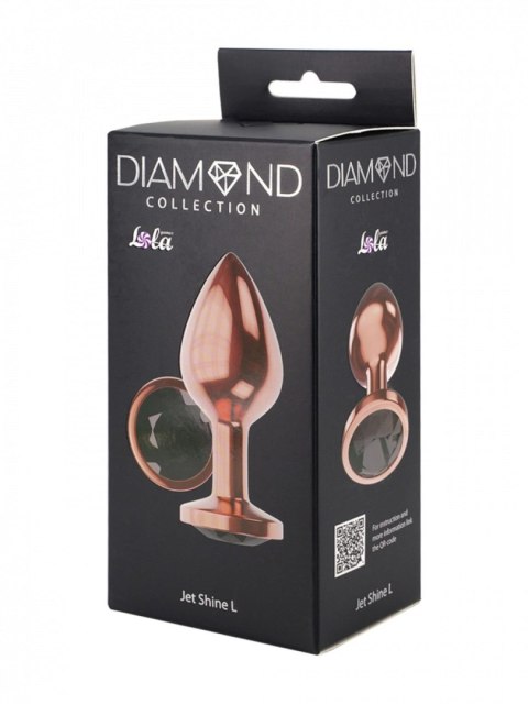 Plug-Butt Plug Diamond Jet Shine L Rose Gold Lola Games