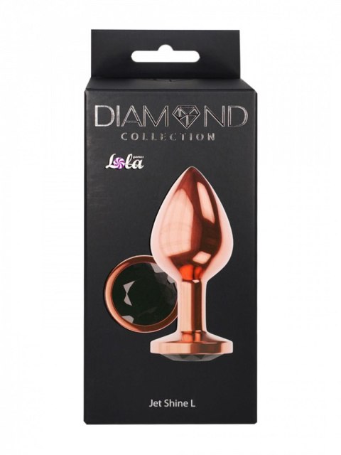 Plug-Butt Plug Diamond Jet Shine L Rose Gold Lola Games