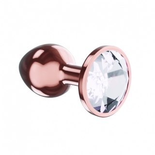 Plug-Butt Plug Diamond Moonstone Shine L Rose Gold Lola Games