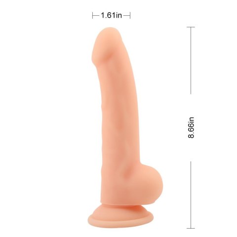 Realistyczne naturalne dildo penis przyssawka 21cm Nakedlegend