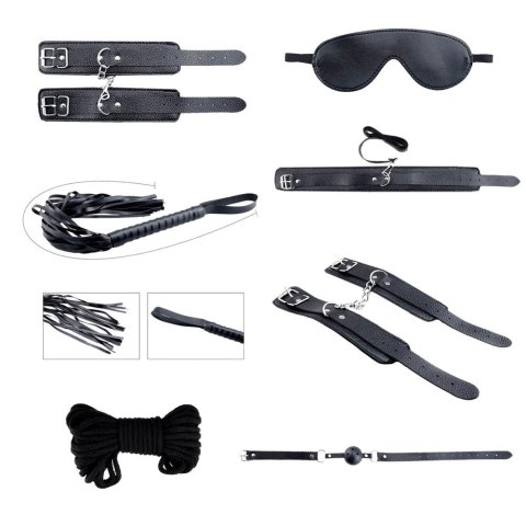 Secret Desires Black BDSM Kit 8pcs Alive