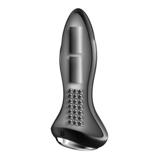 Czarny wibrujący plug zatyczka wibrator analny Satisfyer