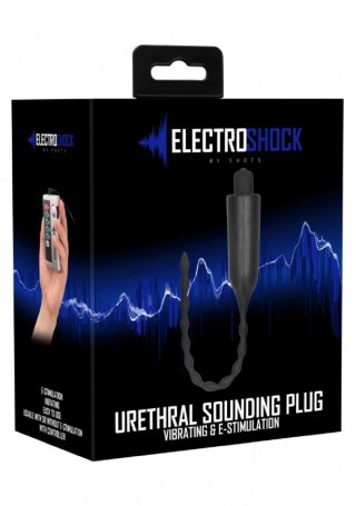 Elektrostymulator BDSM Vibrating Urethral Sounding - Black ShotsToys