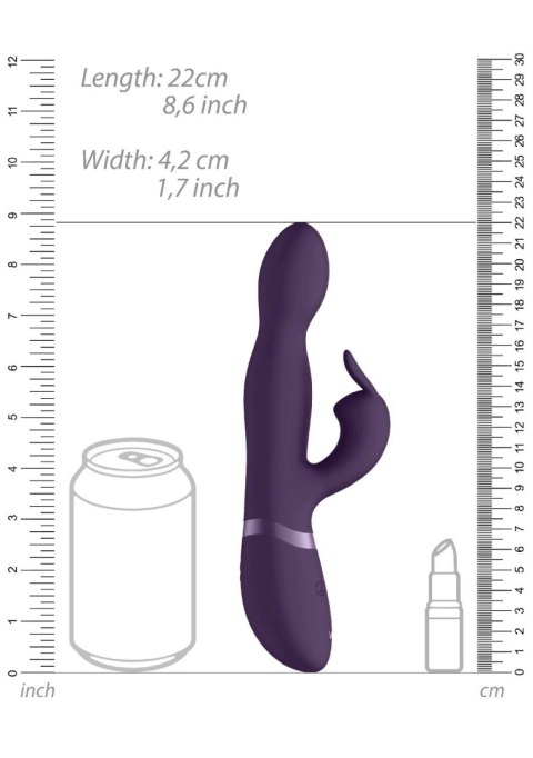 Wibrator królik - 360degrees Rabbit - Purple ShotsToys