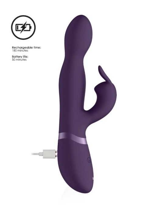 Wibrator królik - 360degrees Rabbit - Purple ShotsToys