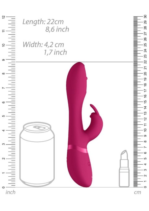 Wibrator masażer - Spinning G-spot Rabbit - Pink ShotsToys