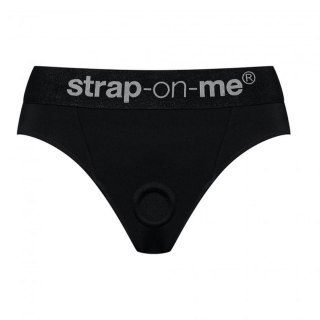 Czarne majtki uprząż strapon stringi push up XL Strap-on-me