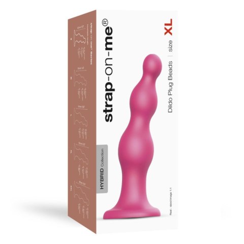 Dildo różowe do strap-ona ostry sex silikonowy Strap-on-me