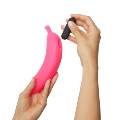 Dildo wibrujący różowy zakrzywiony banan silikon Love to Love