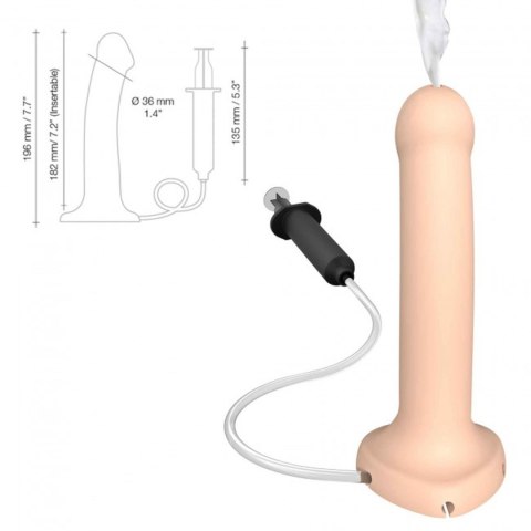 Realistyczne dildo penis z wytryskiem sex 19cm Strap-on-me