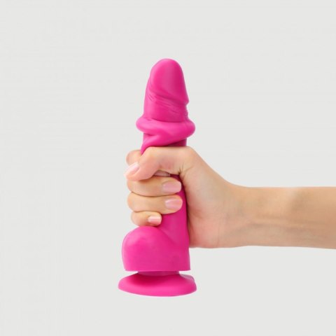 Realistyczne dildo sliding skin fushia s Strap-on-me