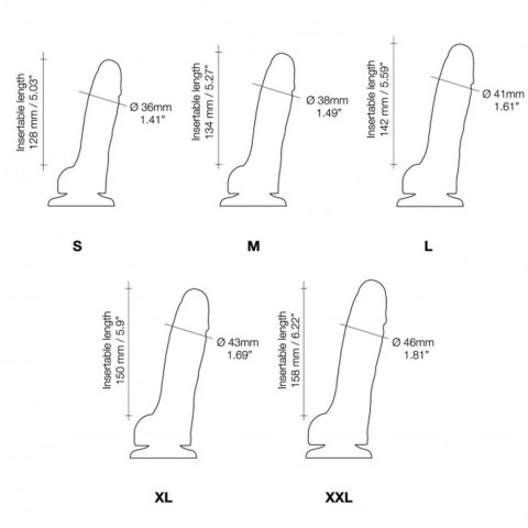 Realistyczne dildo z przyssawka podwójna skóra Strap-on-me