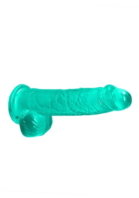 Zielone dildo do penetracji pochwy i anusa 17 cm RealRock