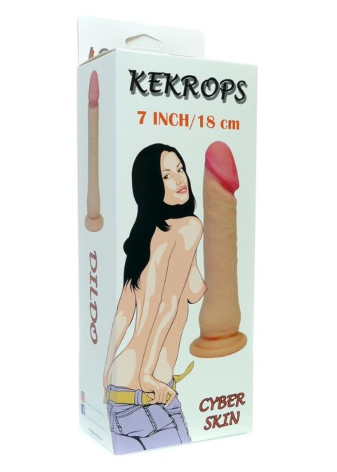 Żylasty realistyczny penis z przyssawką dildo 18cm B - Series Real