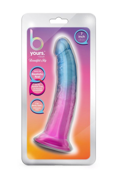 B YOURS BEAUTIFUL SKY 7 INCH DILDO SUNSET Blush