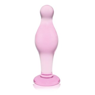 Opływowy szklany sex korek analny różowy 11,5 cm Lovetoy