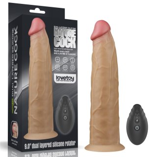 Silikonowy analny penis z przyssawką żylasty 23cm Lovetoy