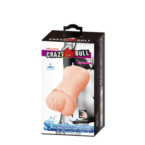 CRAZY BULL- Realistic 3D VAGINA, Water lubricant Crazy Bull