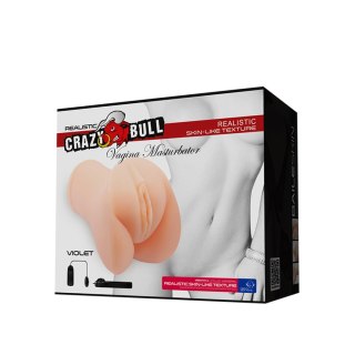 CRAZY BULL- VIOLET REALISTIC VAGINA, Vibration Crazy Bull