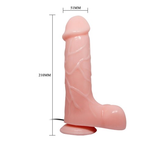 Realistyczny penis z wyżyłowanym trzonem 21 cm BAILE