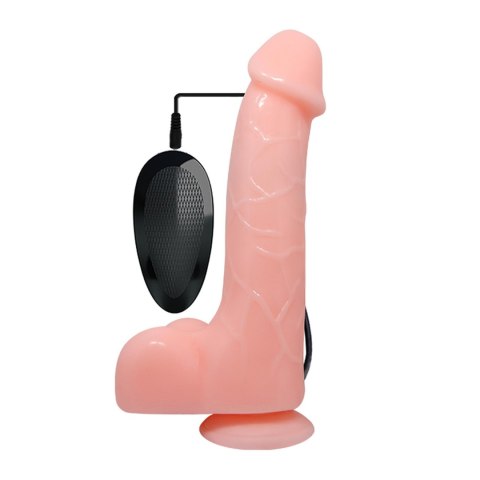 Wibrujące żylaste realistyczne dildo jądra 22 cm BAILE