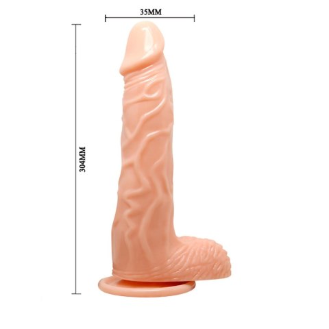 Wyżyłowane duże dildo penis z przyssawką 30,5 cm BAILE