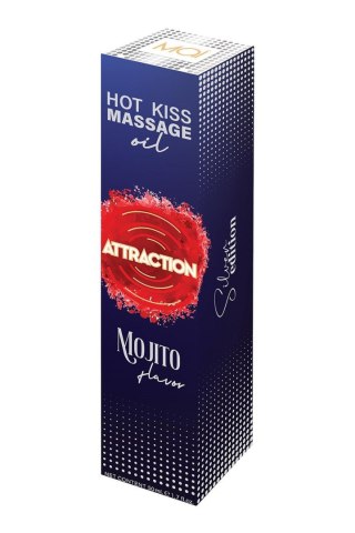 Żel jadalny do masażu Hot Kiss Smak Mojito 50ML Attraction