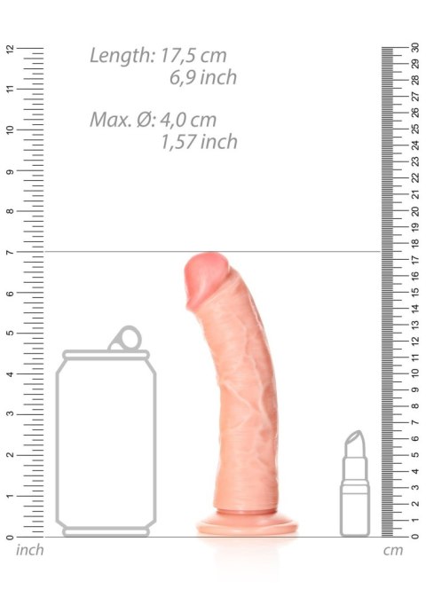 Curved Realistic Dildo with Suction Cup - 6""/ 15,5 cm RealRock