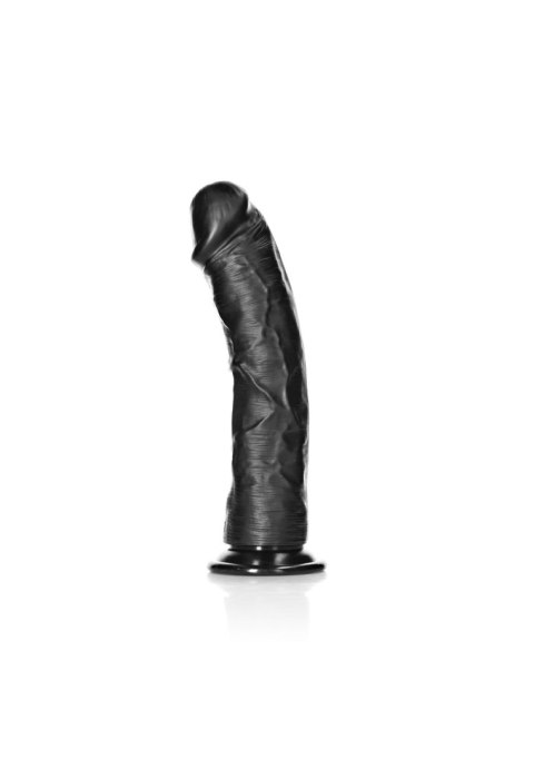 Czarne realistyczne żylaste dildo przyssawka 25 cm RealRock