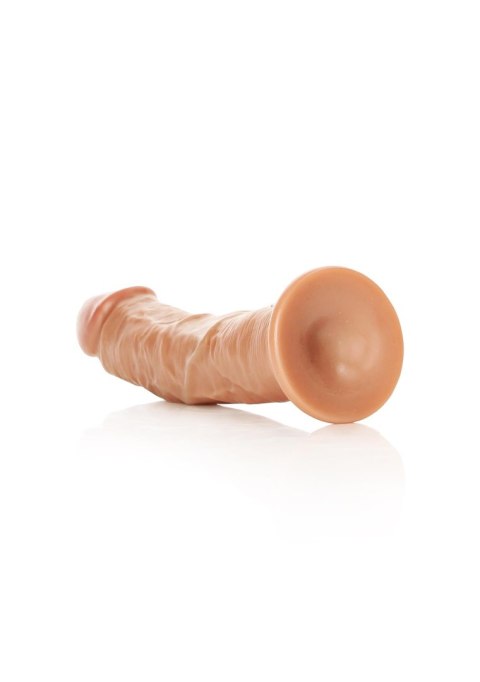 Czarne silikonowe dildo z mocną przyssawką 20 cm RealRock