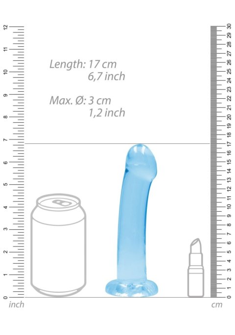 Dildo z mocna przyssawka penetracja pochwy 17 cm RealRock