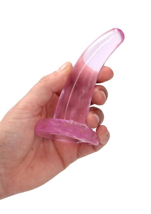 Dildo zakrzywione małe z mocną przyssawką 12 cm RealRock