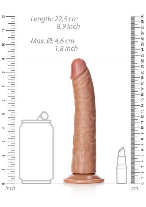 Duże realistyczne dildo z mocną przyssawką 22,5 cm RealRock