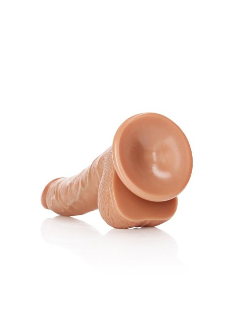 Duże silikonowe żylaste dildo przyssawka 20 cm RealRock