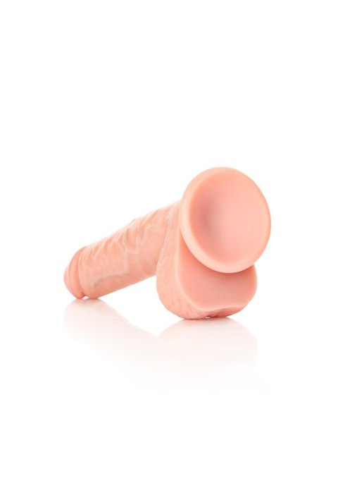 Duże żylaste miękkie dildo z mocną przyssawką 20cm RealRock