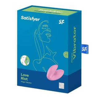 Mały wibrator na palec Satisfyer Love Riot różowy Satisfyer