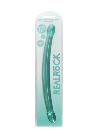 Podwójne gładkie dildo do sexu lesbijskiego 42 cm RealRock