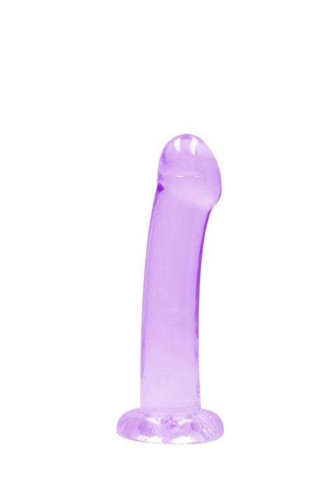 Proste sex dildo z główką i przyssawką penis 17 cm RealRock