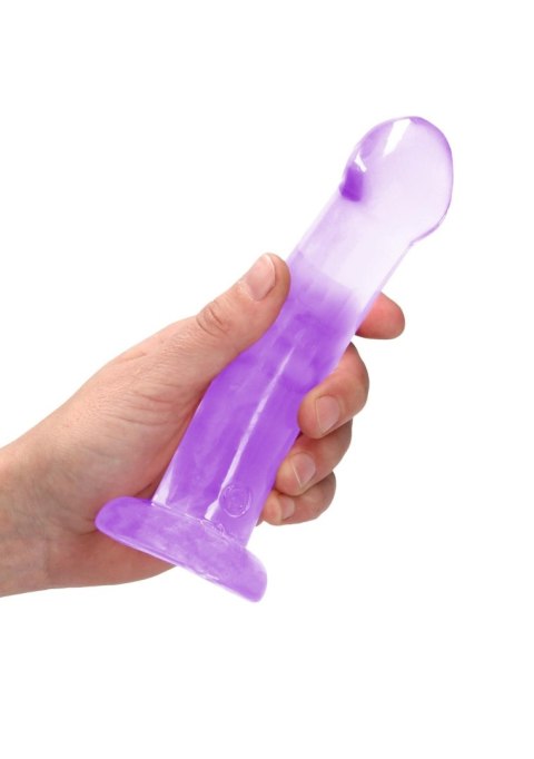 Proste sex dildo z główką i przyssawką penis 17 cm RealRock